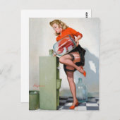 Wasser Cooler Button nach oben Postkarte (Vorne/Hinten)