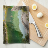 Wasser | Dachstein Mountain Lake Deutschland Geschirrtuch (Viertel Falte)