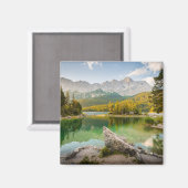 Wasser | Dachstein Mountain Lake Deutschland Magnet (Vorderseite/Rückseite)