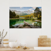 Wasser | Dachstein Mountain Lake Deutschland Poster (Küche)