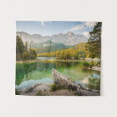 Wasser | Dachstein Mountain Lake Deutschland Wandteppich (Vorderseite (Horizontal))