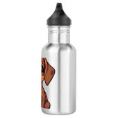 Wasser - Dackel Edelstahlflasche (Rechts)