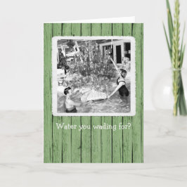 Wasser, das Sie für Weihnachtsgrußkarte wünschen Dankeskarte