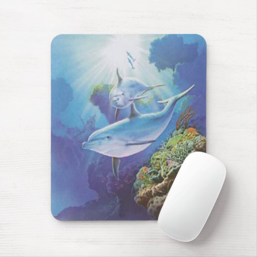 Wasser-Delphin-Maus-Pad Mousepad (Mit Mouse)