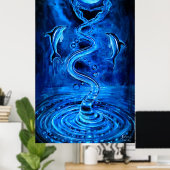 Wasser der Quelle des Lebens auf der Erde Poster (Heimbüro)
