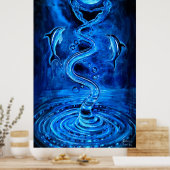 Wasser der Quelle des Lebens auf der Erde Poster (Küche)