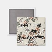 Wasser Die Erinnerung der Pflanze Magnet (Vorderseite/Rückseite)