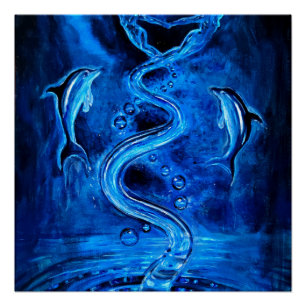 Wasser die Quelle des Lebens auf der Erde Poster