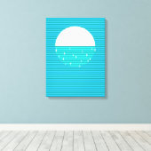 WASSER - Die vier Elemente Leinwanddruck (Insitu (Holzboden))