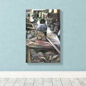 Wasser, doch mit Wüstenwind geküsst, Jerusalem Leinwanddruck (Insitu (Holzboden))