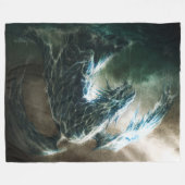 Wasser-Drache-Decke Fleecedecke (Vorderseite (Horizontal))