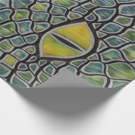 Wasser-Drache Geschenkpapier (Ecke)