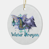 Wasser-Drache Keramikornament (Links)