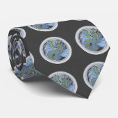 Wasser-Drache-Krawatte Krawatte (Gerollt)