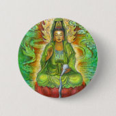 "Wasser-Drache" Kuan Yin Buton Button (Vorderseite)