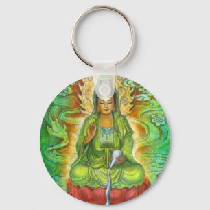 "Wasser-Drache" Kuan Yin Schlüsselanhänger