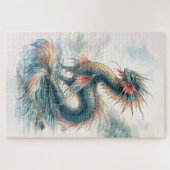 Wasser-Drache Neblige Gewässer Puzzle (Horizontal)