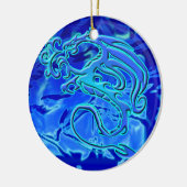 Wasser-Drache-Verzierung Keramikornament (Links)