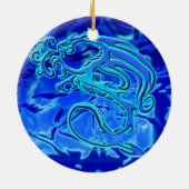 Wasser-Drache-Verzierung Keramikornament (Hinten)