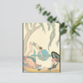 Wasser durch George Barbier 1913 Postkarte (Stehend Vorderseite)