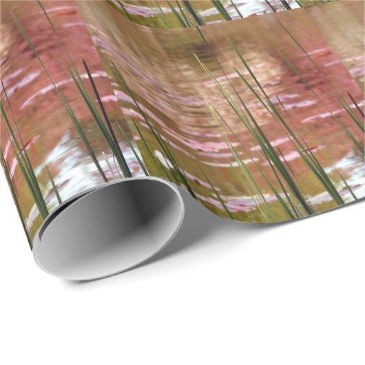 Wasser durch Schilf Geschenkpapier (Rolleneckpunkt)