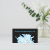 Wasser-Eigenschafts-Klempnerarbeit-Service Visitenkarte (Stehend Vorderseite)