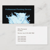 Wasser-Eigenschafts-Klempnerarbeit-Service Visitenkarte (Vorne/Hinten)