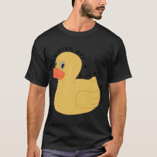 Wasser einer Ente aus dem Rücken T-Shirt