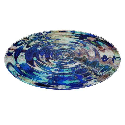 WASSER Element-Kräuselungs-Muster Schneidebrett (Ecke)