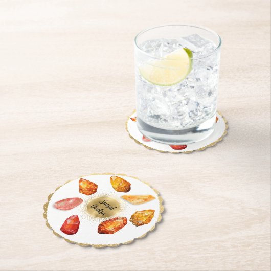 *~* Wasser Emoto Sacral Chakra AP64 Papier Unterse Untersetzer (Vor Ort)