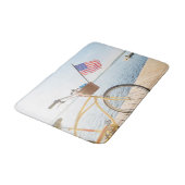 Wasser | Fahrrad am See Badematte (Schrägansicht)