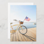 Wasser | Fahrrad am See Dankeskarte (Vorne/Hinten)