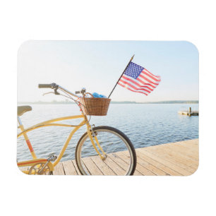 Wasser Fahrrad am See Magnet