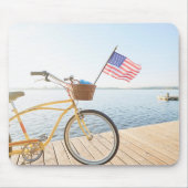 Wasser | Fahrrad am See Mousepad (Vorne)