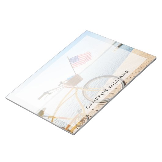 Wasser | Fahrrad am See Notizblock (angewinkelt)