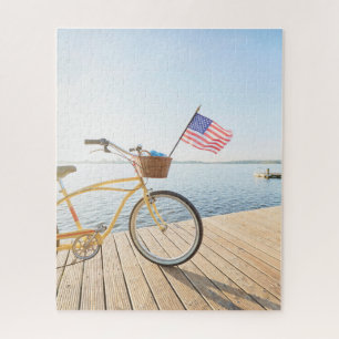 Wasser Fahrrad am See Puzzle