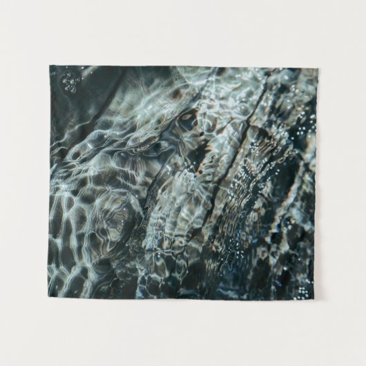 Wasser fällt auf den Wasserkörper Wandteppich (Vorderseite (Horizontal))