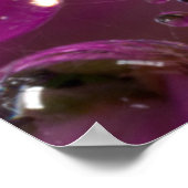 Wasser fällt auf die Blume, Kalifornien Poster (Ecke)