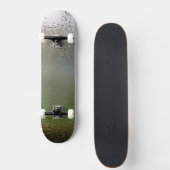 Wasser fällt auf Glas Skateboard (Vorne)