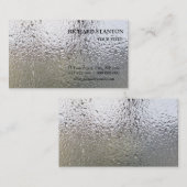 Wasser fällt auf Glas Visitenkarte (Vorne/Hinten)