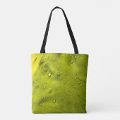 Wasser fällt auf grünes Blatt Tasche (Rückseite)