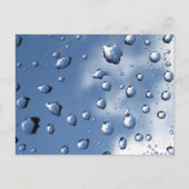 Wasser fällt auf Spider Web gegen blauen Himmel Postkarte (Vorderseite)