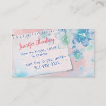 Wasser-FarbBlumen-Mama-Karte