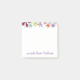 Wasser-FarbBlumen Post-it Klebezettel