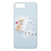 Wasser-FarbChihuahua-Hund und reizendes Zitat Case-Mate iPhone Hülle (Rückseite)