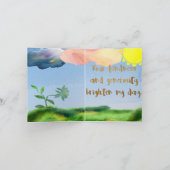 Wasser-Farbe danken Ihnen Gruß-Karte Dankeskarte (Innenseite)