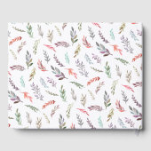 Wasser Farbe Foliage Beerdigung Gästebuch Keepake (Rückseite)