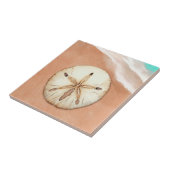 Wasser Farbe Sand Dollar am Strand Fliese (Seite)