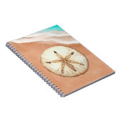 Wasser Farbe Sand Dollar am Strand Notizblock (Rechte Seite)