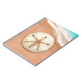 Wasser Farbe Sand Dollar am Strand Notizblock (Linke Seite)